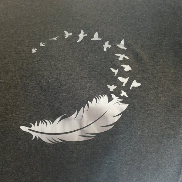 Charcoal with Silver Print