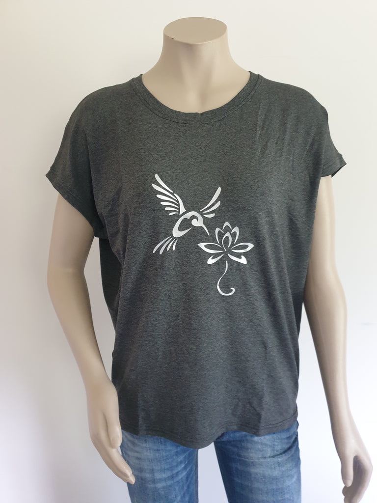 Charcoal with Silver Print