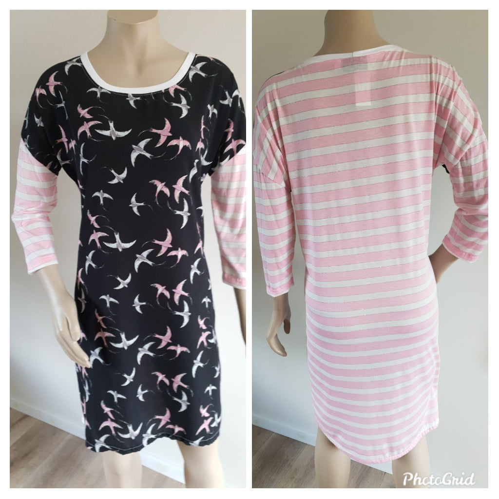 Stripe Bird Dress