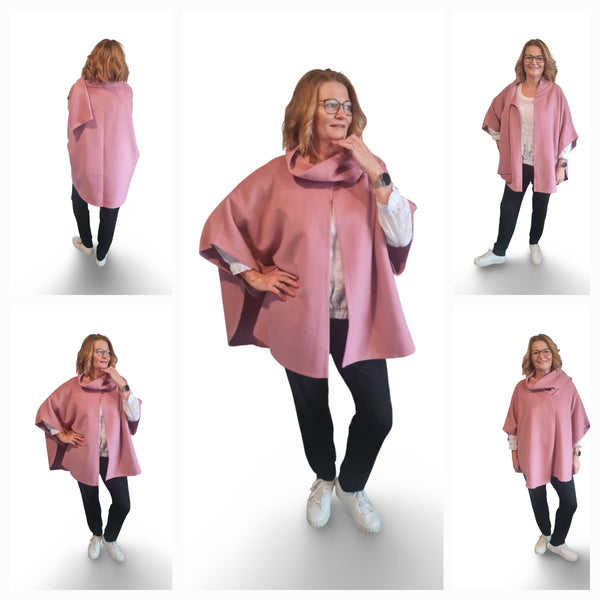 Wool Cape with Scalf