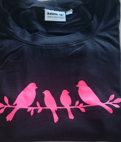 Black with Pink  Print