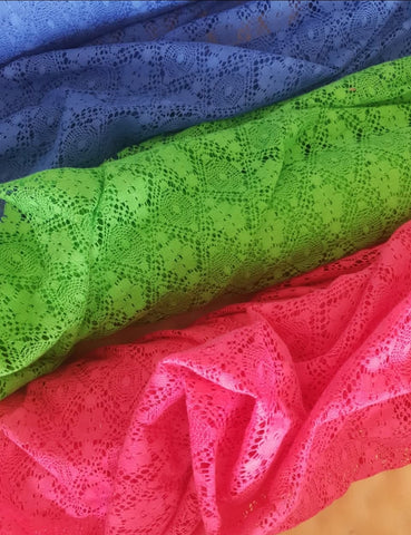 Colorful  Lace Fabric