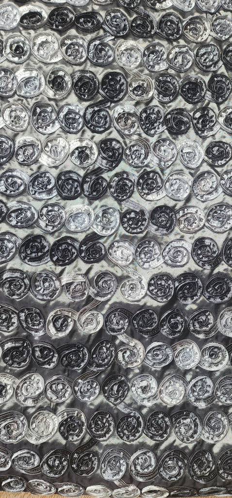 Satin Ribbon Taffeta Rose Fabric