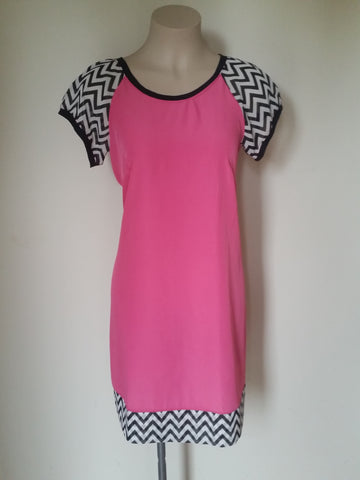 Pink Chevron dress