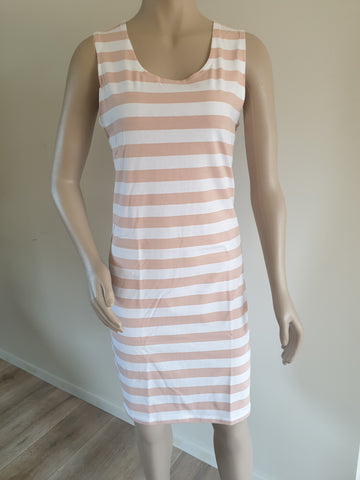 Blush Stripe Singlet Dress