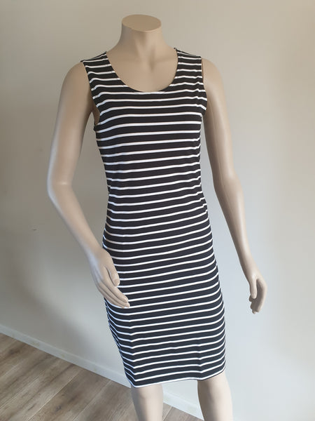 Black & White Stripe Singlet Dress