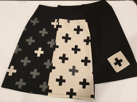 Half & Half  Cross Skirt