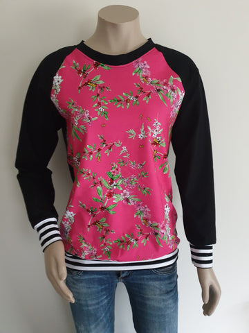 Pink Floral Bee Sweatshirt