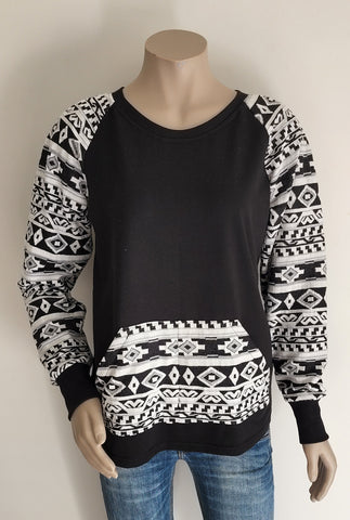 Black & White Aztec Sweatshirt