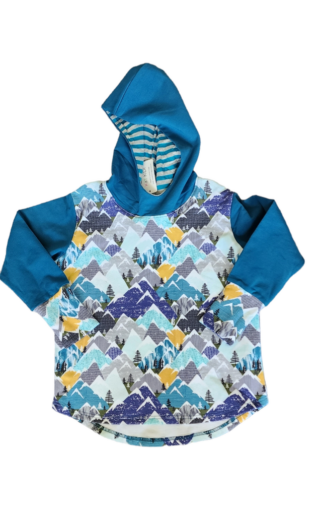 Teal Mountains Hoody