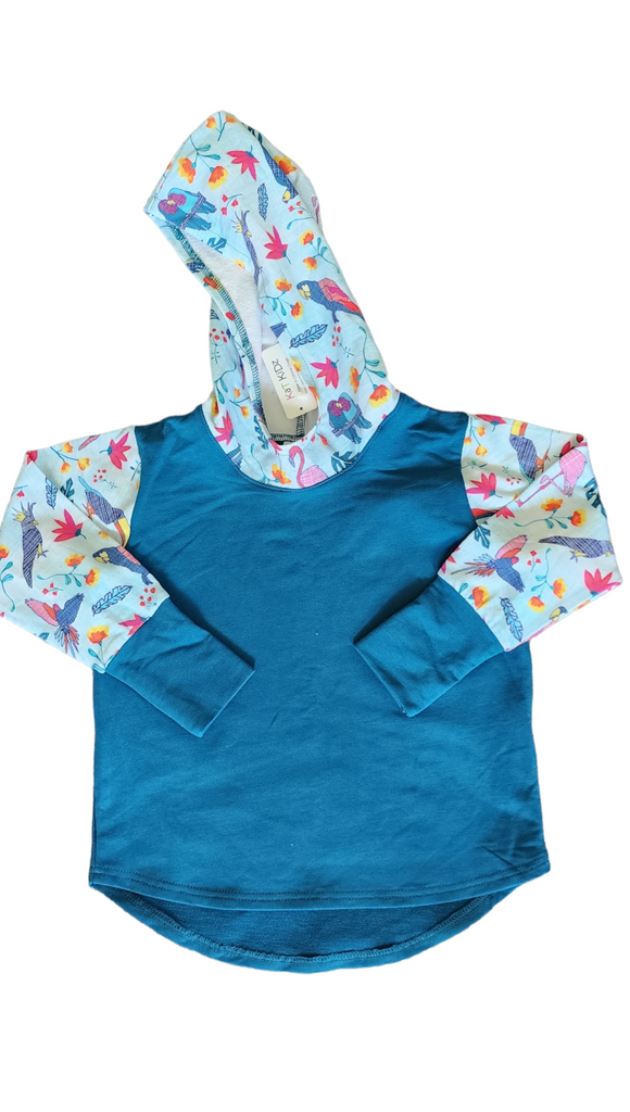 Teal Bird Hoody