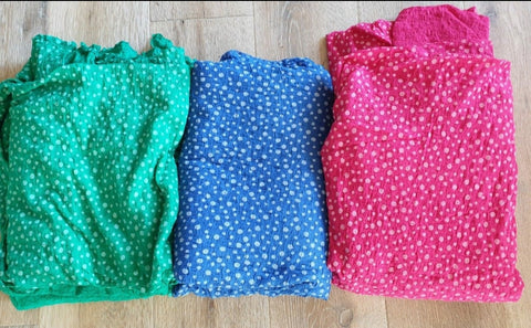 Pink or Green Fabric